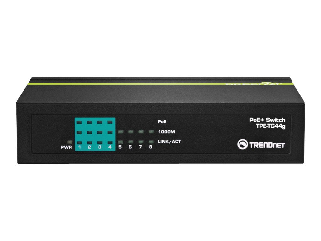 TRENDnet TPE TG44g - Switch - 4 x 10/100/1000 (PoE+)