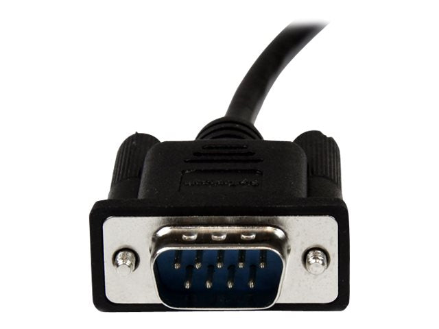 StarTech.com 2m Seriell DB9 RS-232 Nullmodemkabel - Schwarz - Stecker/Buchse - 9 Pin Null Modem Kabel - Nullmodemkabel - DB-9 (W)