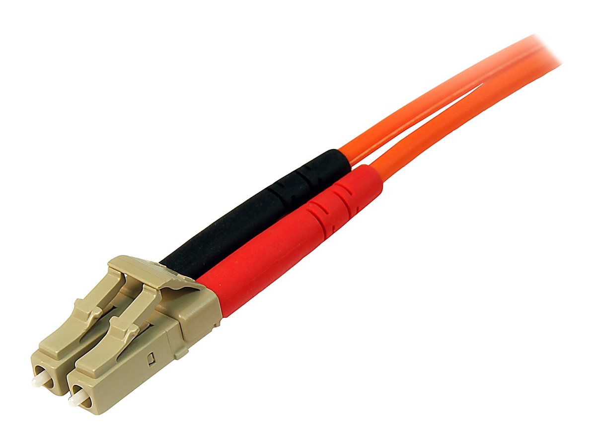 StarTech.com 2m Fiber Optic Cable - Multimode Duplex 50/125 - LSZH - LC/LC - OM2 - LC to LC Fiber Patch Cable (50FIBLCLC2)