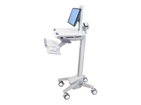 Ergotron Cart with LCD Pivot, SV40 - Wagen - für Notebook / PC-Ausrüstung - Kunststoff, Aluminium, verzinker Stahl - Grau, weiß, Polished Aluminum - Bildschirmgröße: bis zu 55,9 cm (bis zu 22 Zoll)