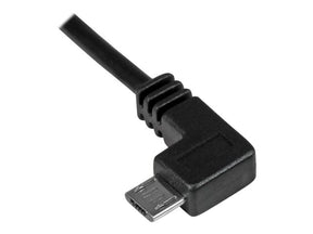 StarTech.com Micro USB Lade/Sync-Kabel - St/St - Micro USB linksgewinkelt - 1m - USB auf Micro USB Ladekabel - USB-Kabel - Micro-USB Typ B (M)