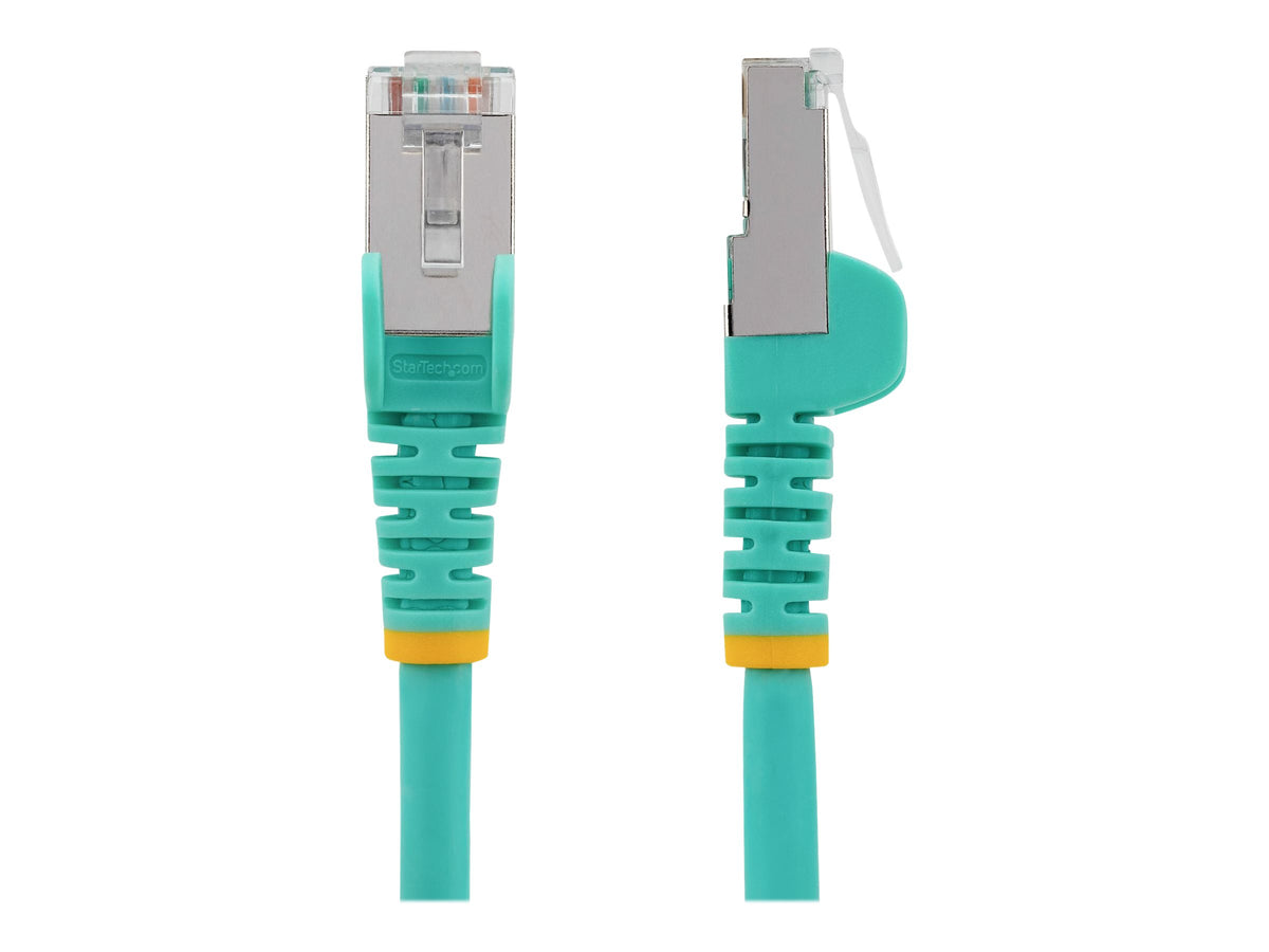 StarTech.com 5m CAT6a Ethernet Cable - Aqua - Low Smoke Zero Halogen (LSZH)