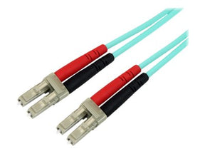 StarTech.com 2m Fiber Optic Cable - 10 Gb Aqua - Multimode Duplex 50/125 - LSZH - LC/LC - OM3 - LC to LC Fiber Patch Cable - Patch-Kabel - LC Multi-Mode (M)