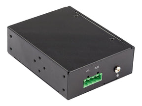 StarTech.com PoE + Industrial Media Converter 60W - Medienkonverter LWL Kupfer - Singlemode-/Multimode Glasfaser auf Kupfer Gigabit Ethernet - Mini/Kompaktgröße - IP-30/ -40&deg;C bis 75&deg;C (IMC1GSFP60W)