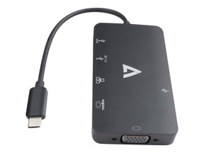 V7 V7UC-U3CRJ45HDVG-BLK - Dockingstation - USB-C