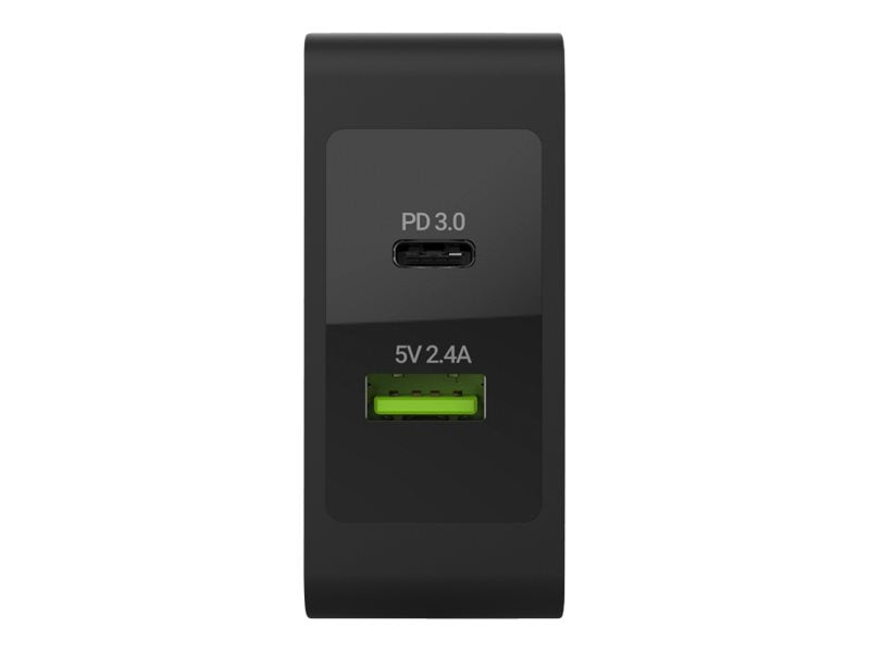Green Cell Netzteil - 45 Watt - 2 Ausgabeanschlussstellen (USB, 24 pin USB-C)