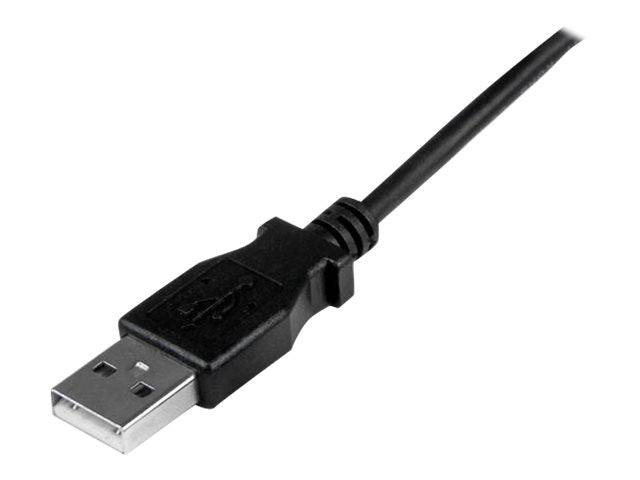 StarTech.com 1m USB 2.0 A auf Micro B Kabel aufwärtsgewinkelt - Schwarz - USB A / Micro B Datenkabel / Anschlusskabel - USB-Kabel - Micro-USB Typ B (M)