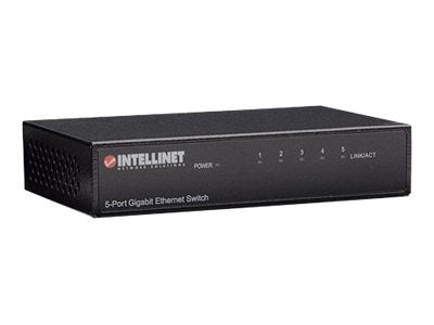 Intellinet 5-Port Gigabit Ethernet Switch, Metal, Box