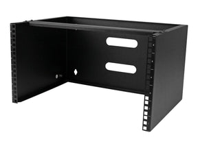 StarTech.com Halterung für Patchpanel, 6U Rack für Wandmontage, Befestigung für Netzwerk-Geräte, robuste Konstruktion, Slotblech für Patchfeld, 35,5 cm tief, in Schwarz - Gehäuse - geeignet für Wandmontage - Schwarz - 6U - 48.3 cm (19")