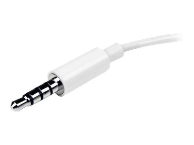 StarTech.com 4 Position Microphone and Headphone Splitter 3.5 mm 4 Pin / 4 Pole Mic and Audio Combo Splitter Cable (MUYHSMFFADW)