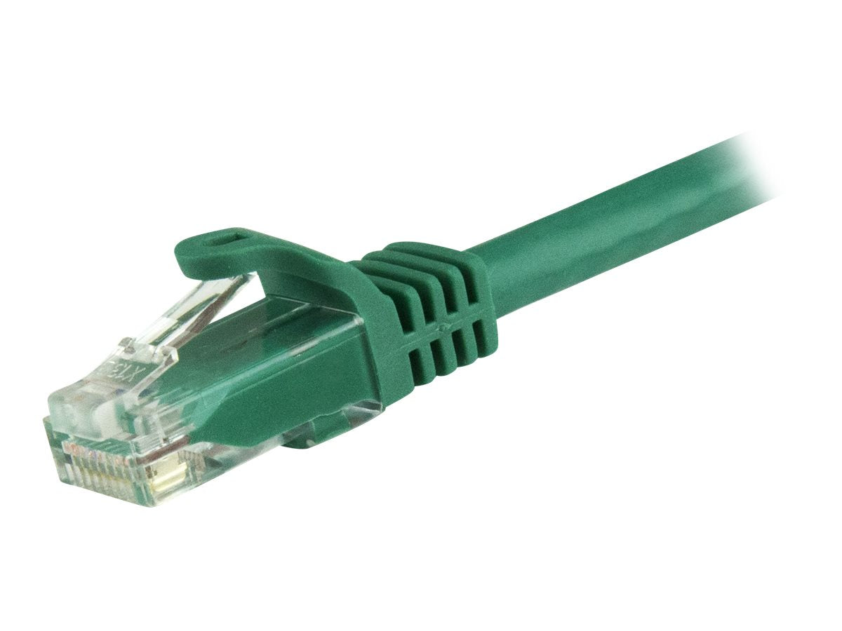 StarTech.com 1.5m CAT6 Ethernet Cable, 10 Gigabit Snagless RJ45 650MHz 100W PoE Patch Cord, CAT 6 10GbE UTP Network Cable w/Strain Relief, Green, Fluke Tested/Wiring is UL Certified/TIA - Category 6 - 24AWG (N6PATC150CMGN)