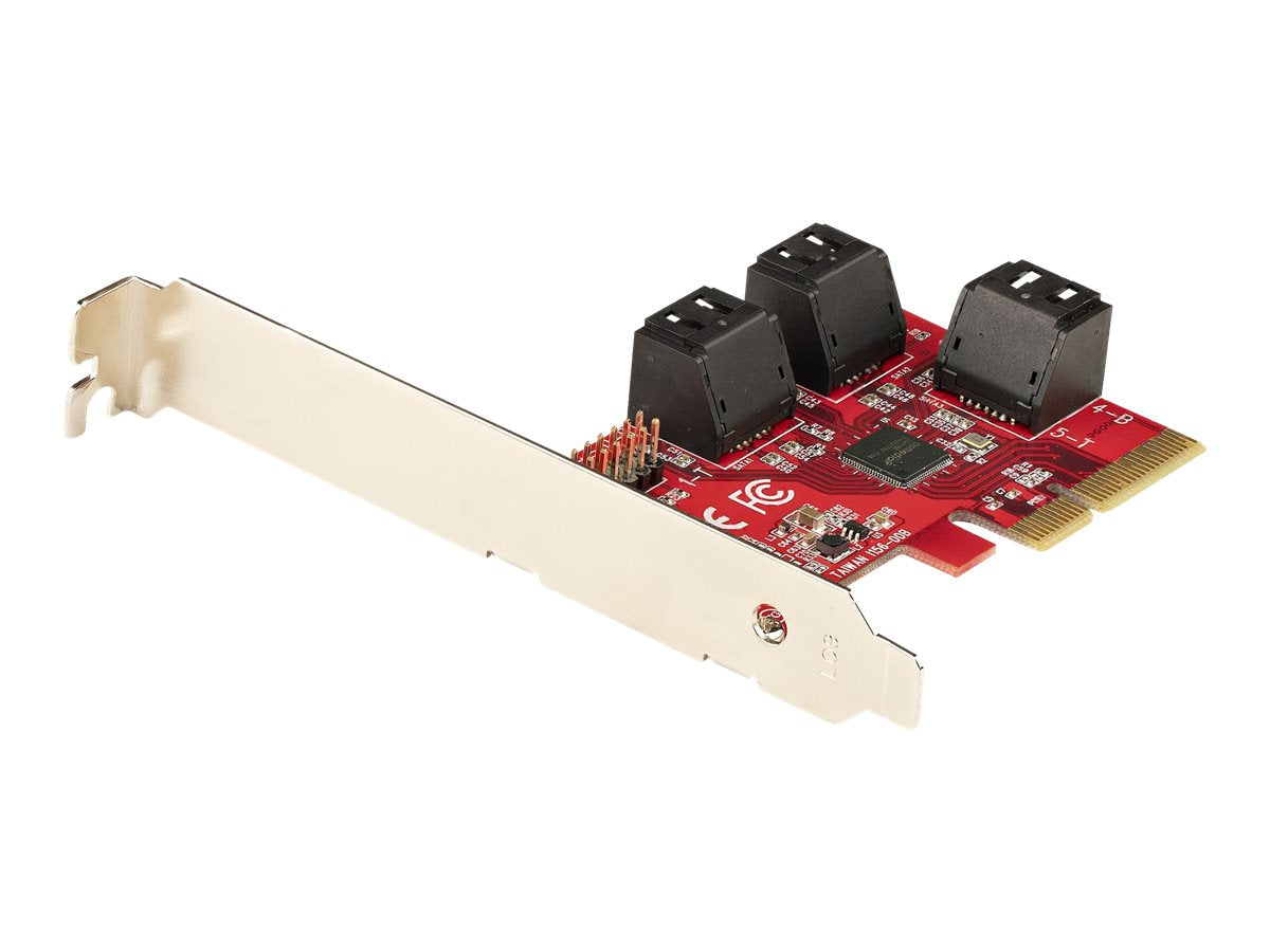 StarTech.com PCIe SATA Controller Karte - 6 Port SATA 3 Erweiterungskarte/Kontroller - 6Gbit/s - Voll- und Low-Profile Blende - PCI Express Festplatten kontroller/Adapter (6P6G-PCIE-SATA-CARD)