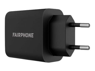 Fairphone Netzteil - 30 Watt - 2 Ausgabeanschlussstellen (USB, 24 pin USB-C)