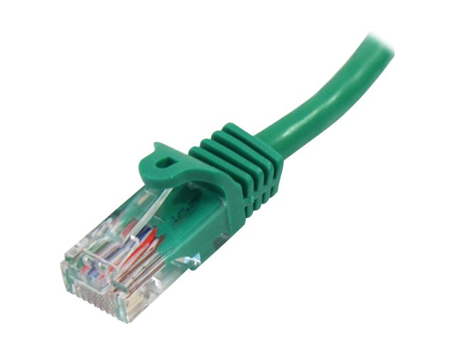 StarTech.com 0,5m Cat5e Ethernet Netzwerkkabel Snagless mit RJ45 - Cat 5e UTP Kabel - Grün - Patch-Kabel - RJ-45 (M)