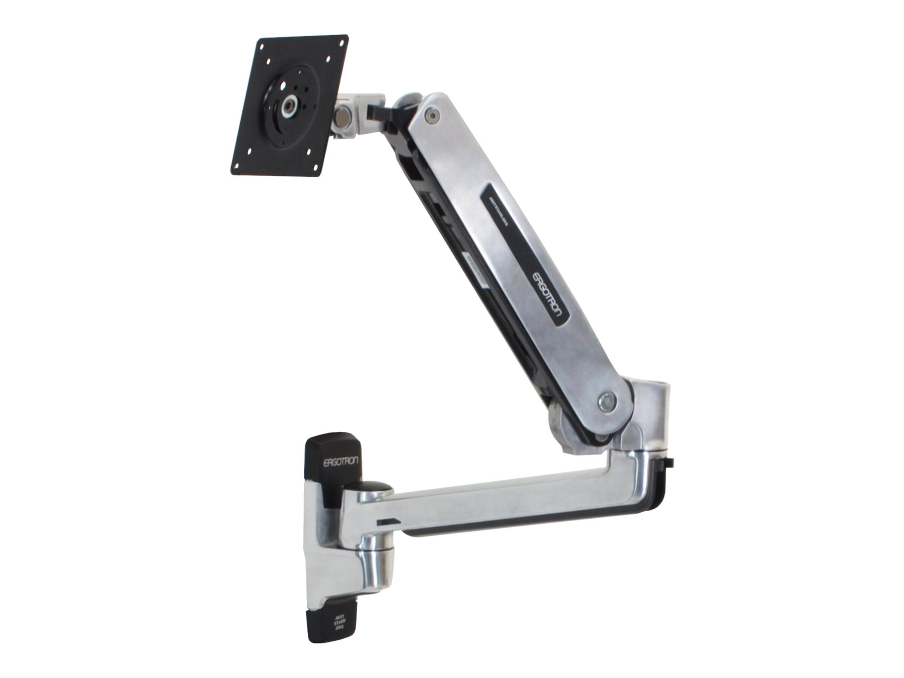 Ergotron LX - Befestigungskit (VESA-Adapter, Steh-Sitz-Arm, Basis, Verlängerung) - für LCD-Display - Kapazität 3,2 - 11,3 kg - Polished Aluminum - Bildschirmgröße: bis zu 106,7 cm (bis zu 42 Zoll)