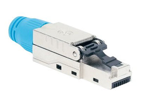 Intellinet Cat8.1 40G Shielded Toolless RJ45 Modular Field Termination Plug, For Easy and Quick High-quality Cable Assembly, Ideal for Data Centers, STP, for Solid & Stranded Wire, Gold-plated Contacts, Metal Housing - Netzwerkanschluss - RJ-45 (M)