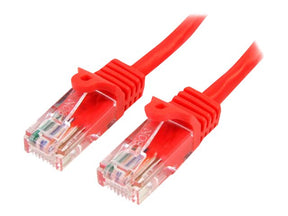 StarTech.com 1m Cat5e RJ45 UTP Netzwerkkabel Snagless - Cat 5e Patchkabel - Rot - Stecker / Stecker - Patch-Kabel - RJ-45 (M)