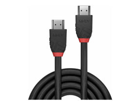 Lindy Anthra Line - HDMI-Kabel - HDMI männlich zu HDMI männlich - 0.5 m - Dreifachisolierung - Schwarz - rund, Dolby DTS-HD Master Audio-Unterstützung, unterstützt 8K 60 Hz (7680 x 4320)