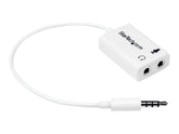 StarTech.com 4 Position Microphone and Headphone Splitter 3.5 mm 4 Pin / 4 Pole Mic and Audio Combo Splitter Cable (MUYHSMFFADW)