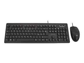 V7 CKU700IT - Tastatur-und-Maus-Set - waschbar