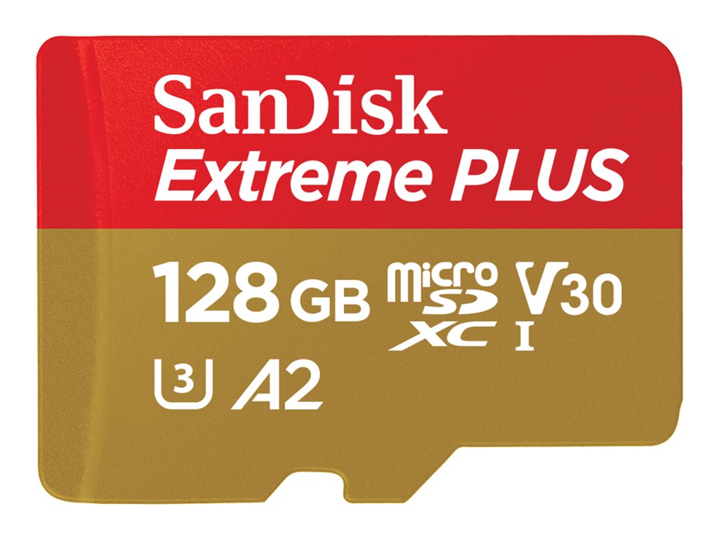 SanDisk Extreme PLUS - Flash-Speicherkarte (microSDXC-an-SD-Adapter inbegriffen)