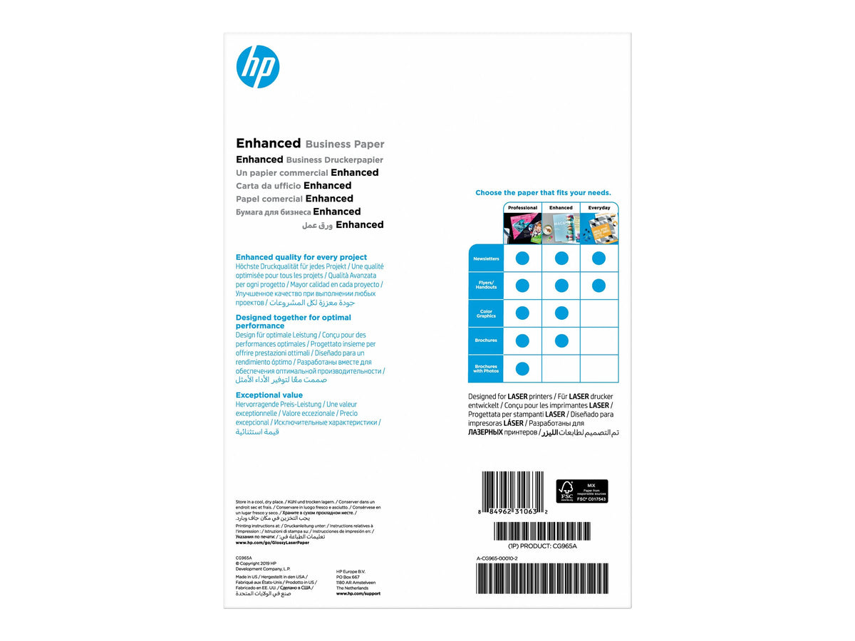 HP Professional Glossy Paper - Glänzend - A4 (210 x 297 mm)