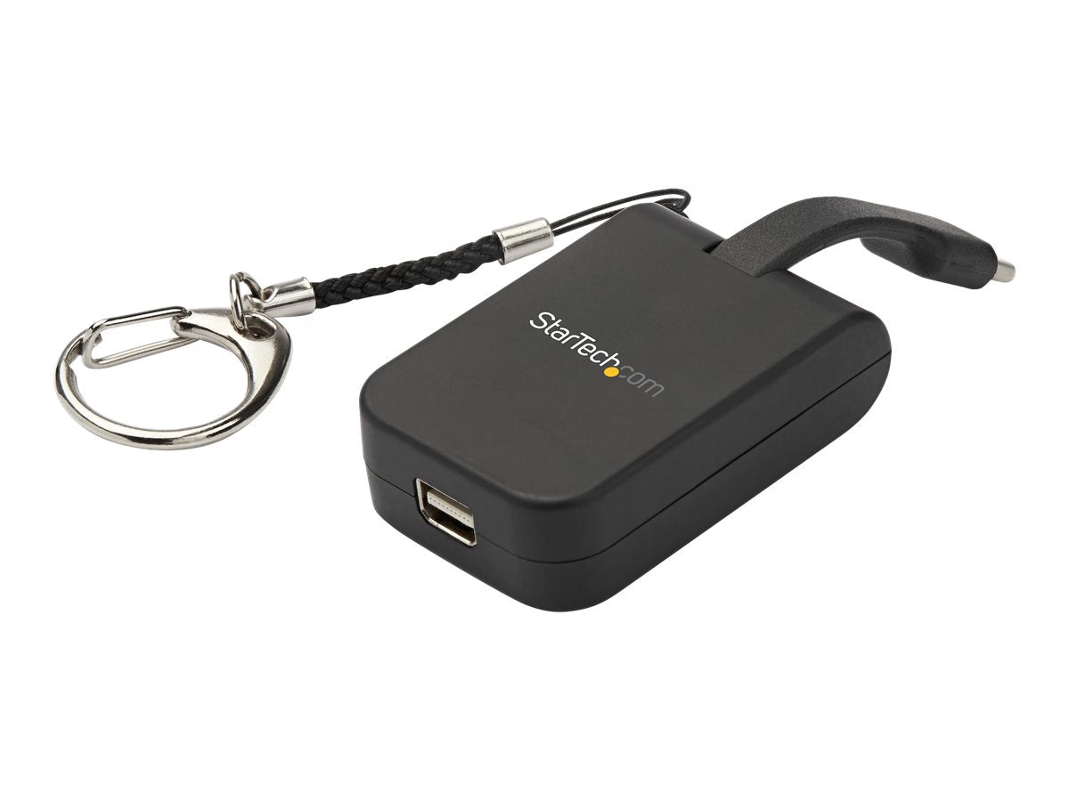 StarTech.com Kompakter USB-C auf mDP-Adapter - 8K 60Hz/4K USB-C auf mDP-1.4-Videokonverter mit Schlüsselring - USB-C DP Alt Mode (HBR3 HDR DSC)