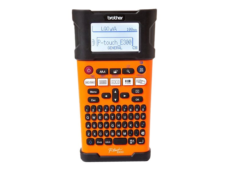 Brother P-Touch PT-E300VP - Beschriftungsgerät - s/w - Thermodirekt - Rolle (1,8 cm)