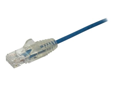 StarTech.com 3 m Cat6-Kabel - Schlankes Cat6-Patchkabel - Blau - Snagless RJ45-Anschlusse - Gigabit-Ethernet-Kabel - 28 AWG - Patch-Kabel - RJ-45 (M)