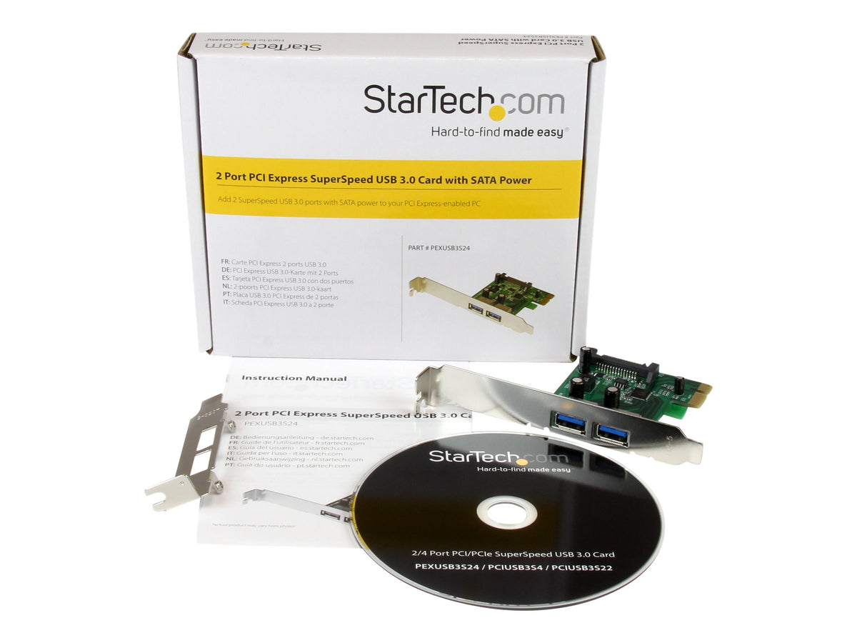 StarTech.com 2 Port PCI Express SuperSpeed USB 3.0 Schnittstellenkarte mit UASP