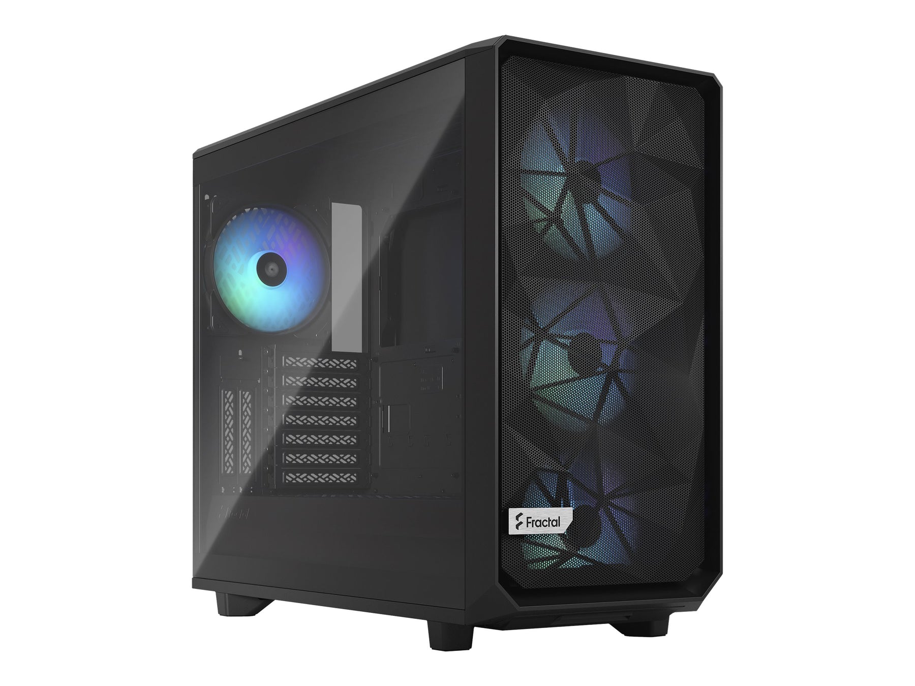 Fractal Design Meshify 2 RGB - Tower - E-ATX - Seitenteil mit Fenster (gehärtetes Glas)