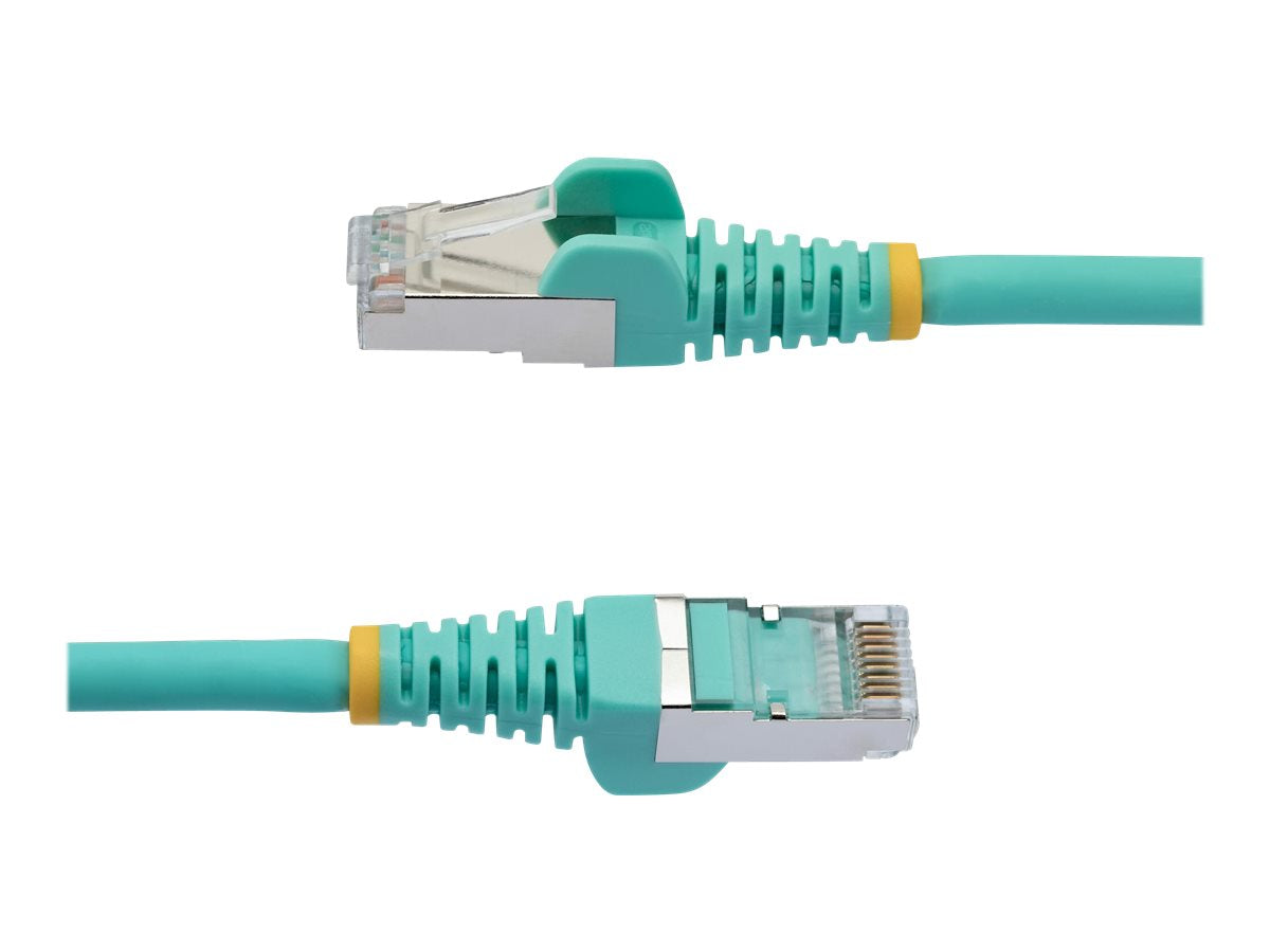 StarTech.com 50cm CAT6a Ethernet Cable - Aqua - Low Smoke Zero Halogen (LSZH)