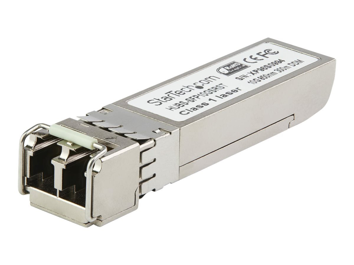 StarTech.com SFP10GSREMST Transceiver Modul (SFP+ Module, 10GBase-SR Dell EMC kompatibel, Glasfaser, 850nm, LC Multimode mit DDM)