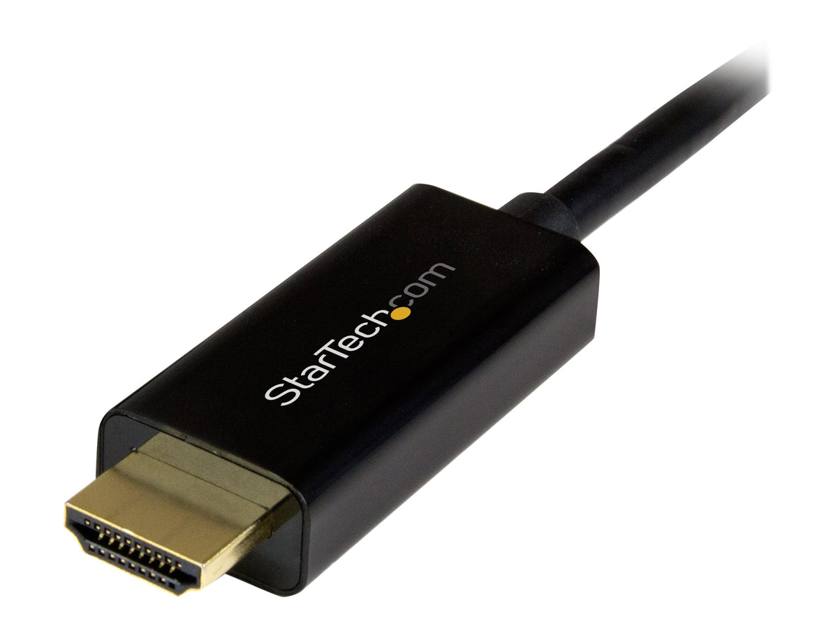 StarTech.com 2m DisplayPort auf HDMI Konverterkabel - 4K - DP auf HDMI Adapter mit Kabel - Ultra HD 4K - St/St - Videokabel - DisplayPort (M)