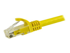 StarTech.com 7.5m CAT6 Ethernet Cable, 10 Gigabit Snagless RJ45 650MHz 100W PoE Patch Cord, CAT 6 10GbE UTP Network Cable w/Strain Relief, Yellow, Fluke Tested/Wiring is UL Certified/TIA - Category 6 - 24AWG (N6PATC750CMYL)