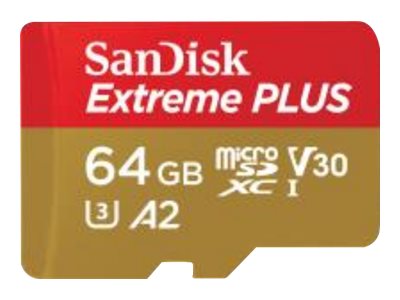 SanDisk Extreme PLUS - Flash-Speicherkarte (microSDXC-an-SD-Adapter inbegriffen)