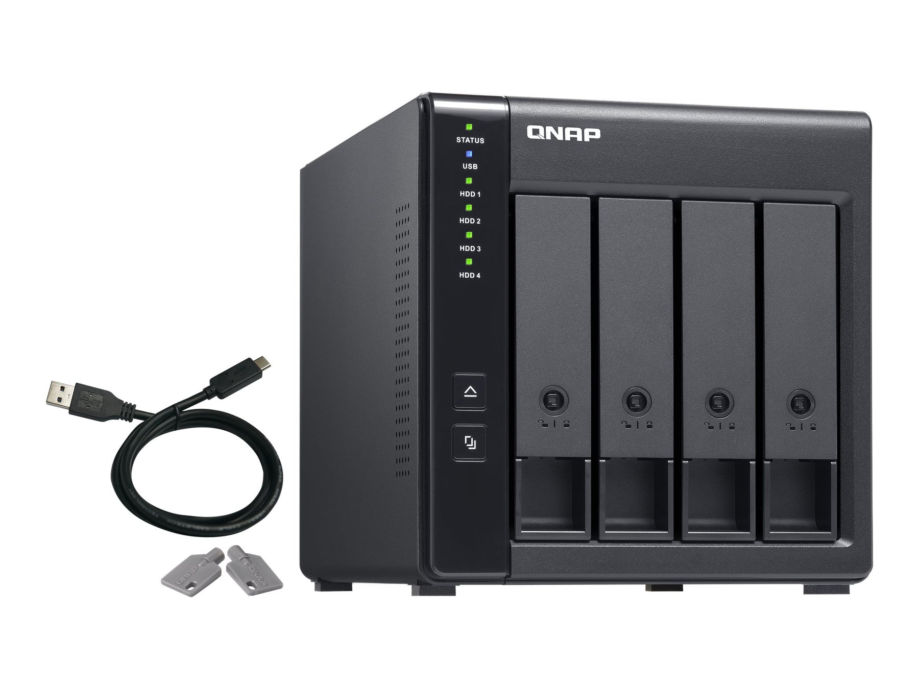 QNAP TR-004 - Festplatten-Array - 0 TB - 4 Schächte (SATA-300)