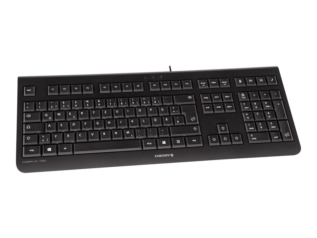 Cherry KC 1000 - Tastatur - Nordisch - Schwarz