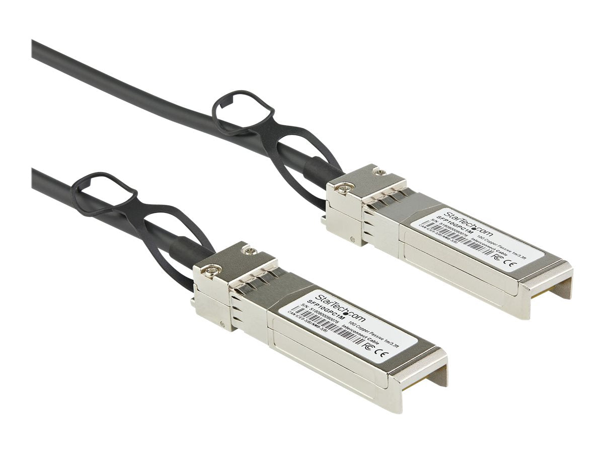 StarTech.com DACSFP10G1M SFP+ Kabel (1m, 10 GbE, Dell EMC DAC-SFP-10G-1M kompatibles SFP+ Kabel, Passives Kupfer DAC Kabel, Mini-GBIC) - 10GBase Direktanschlusskabel - SFP+ (S)