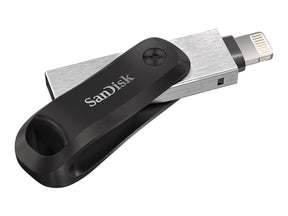 SanDisk iXpand Go - USB-Flash-Laufwerk - 64 GB - USB 3.0 / Lightning - für Apple iPad/iPhone (Lightning)