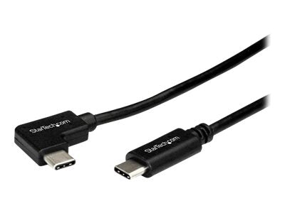 StarTech.com USB- C Kabel rechtsgewinkelt - St/St - 1m - USB 2.0 - USB Typ-C Kabel - 90 grad USB C - USB-C auf USB C - USB-C Ladekabel - USB-Kabel - USB-C (M)