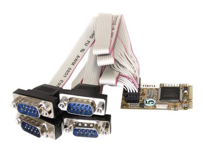 StarTech.com 4 Port Seriell RS232 Mini PCI Express Karte mit 16650 UART