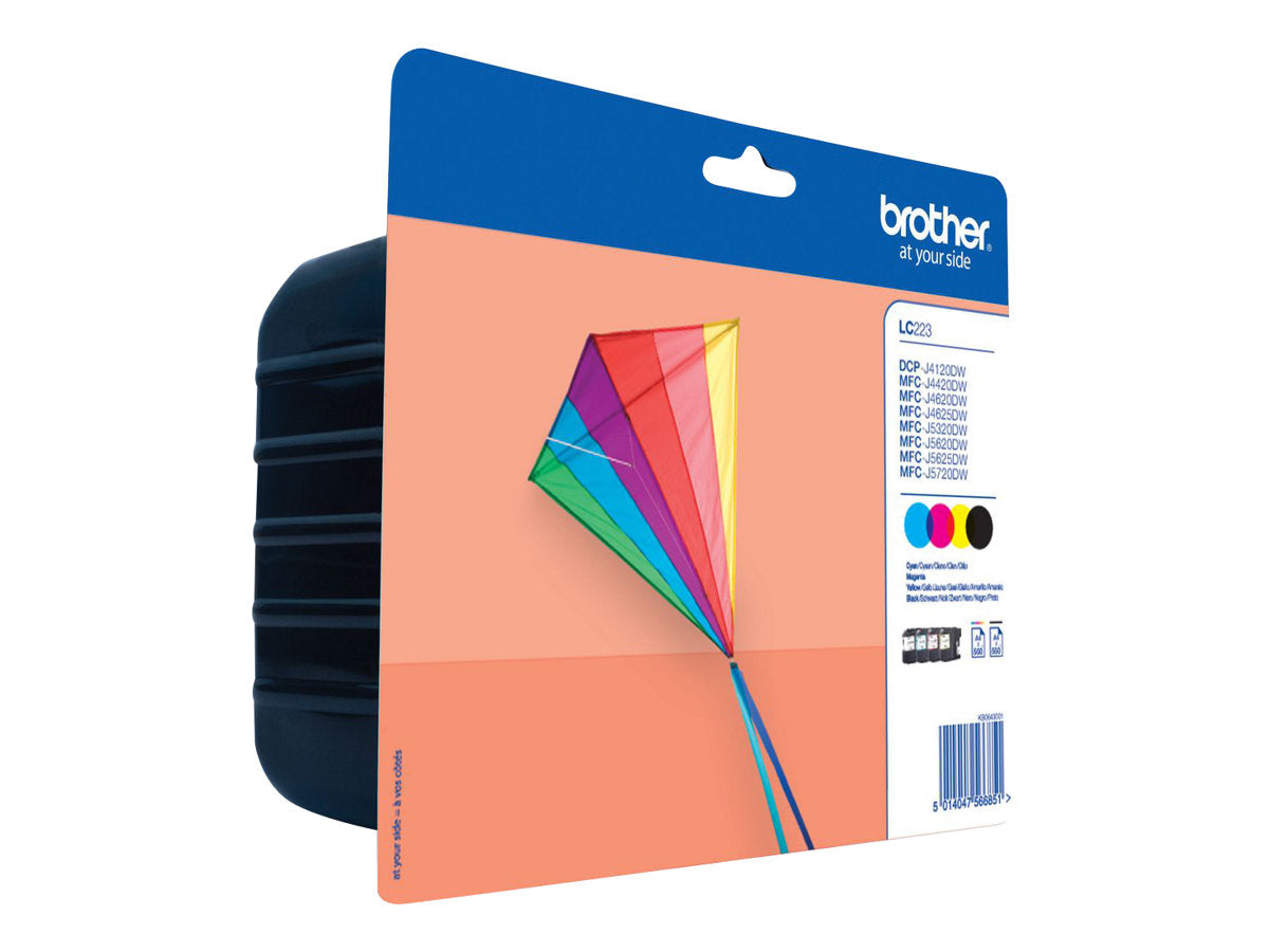 Brother LC223 - 4er-Pack - Schwarz, Gelb, Cyan, Magenta