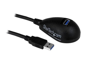 StarTech.com 1,5m SuperSpeed USB 3.0 Desktop Verlängerungskabel / Dockingkabel - Stecker / Buchse - Schwarz - USB-Verlängerungskabel - USB Typ A (W)