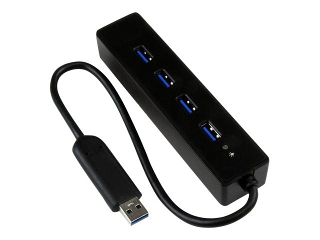 StarTech.com 4 Port USB 3.0 SuperSpeed Hub - Schwarz