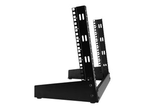 StarTech.com RK8OD Desktop Rack (8 HE - 2 Post Open Frame Rack) Schwarz