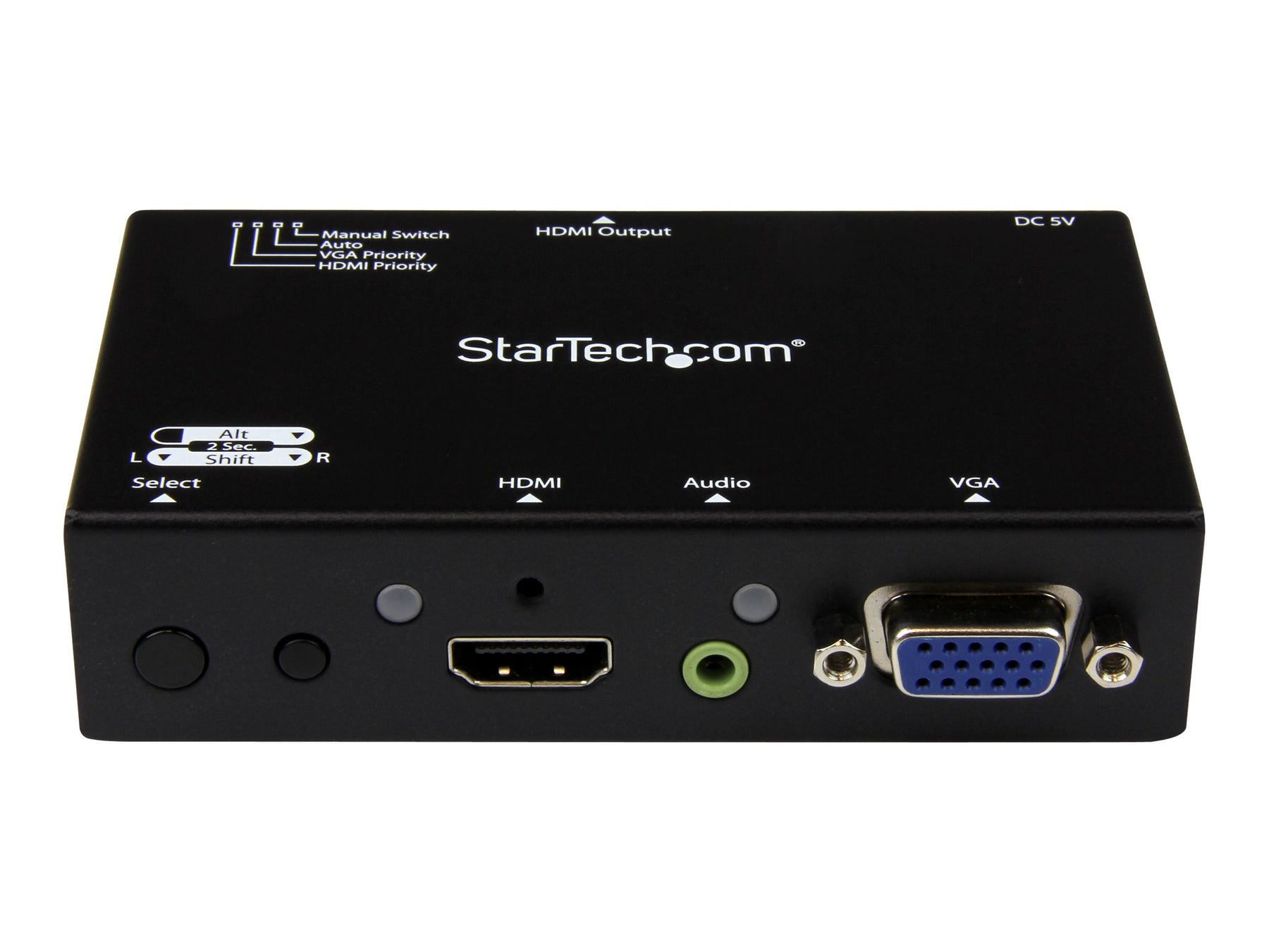 StarTech.com 2 Port VGA + HMDI auf HDMI Konverter Switch / Verteiler mit Vorrangsschaltung