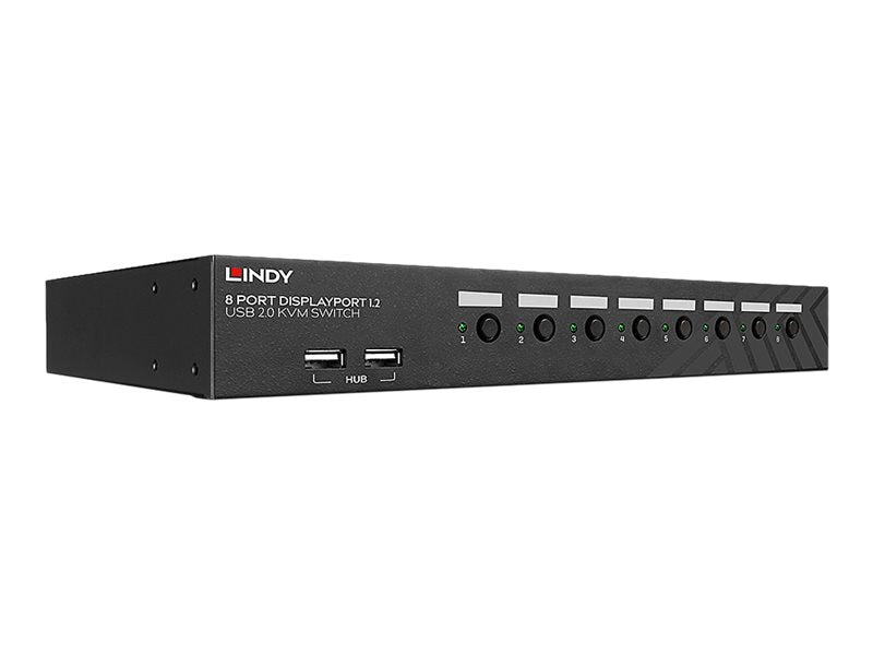 Lindy KVM-/Audio-Switch - 8 x DisplayPort / Audio / USB