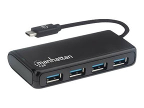 Manhattan USB-C Dock/Hub, Ports (4): USB-A (x4)