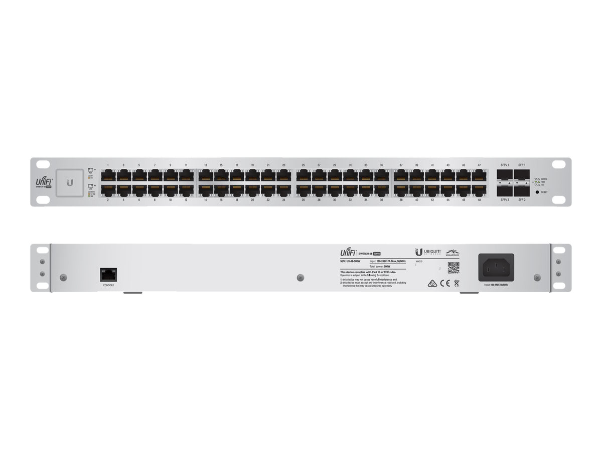 UbiQuiti UniFi Switch US-48-500W - Switch - managed - 48 x 10/100/1000 (PoE+)